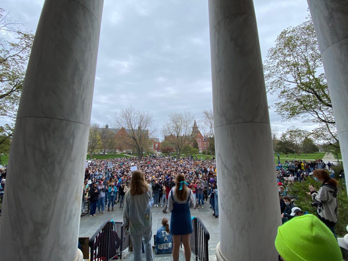Students presented administration with demands to be met for sexual violence on campus, 2021.